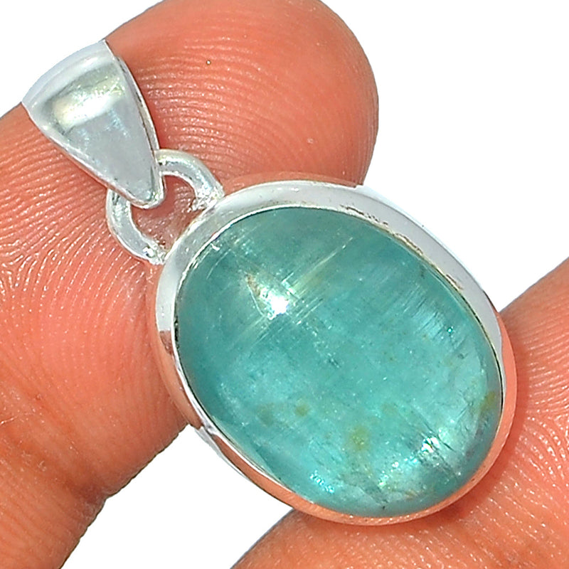 1.1" Aqua Kyanite Cabochon Pendants - AKCP44