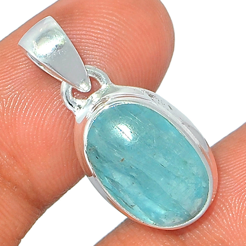 1.1" Aqua Kyanite Cabochon Pendants - AKCP53