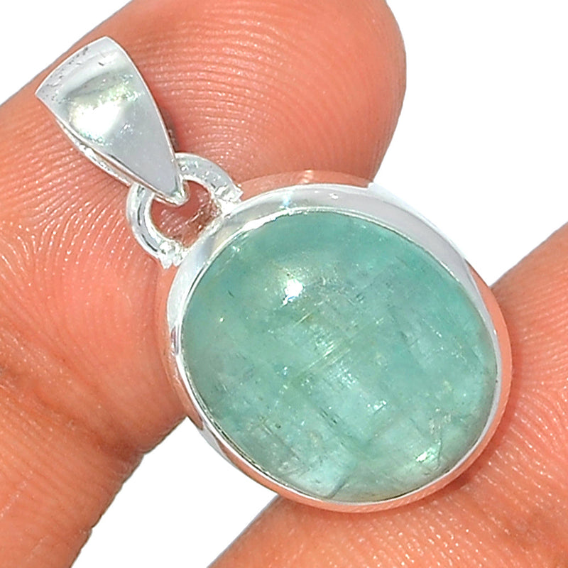 1.1" Aqua Kyanite Cabochon Pendants - AKCP57