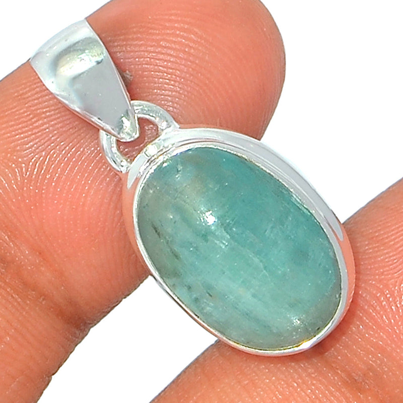 1.1" Aqua Kyanite Cabochon Pendants - AKCP59