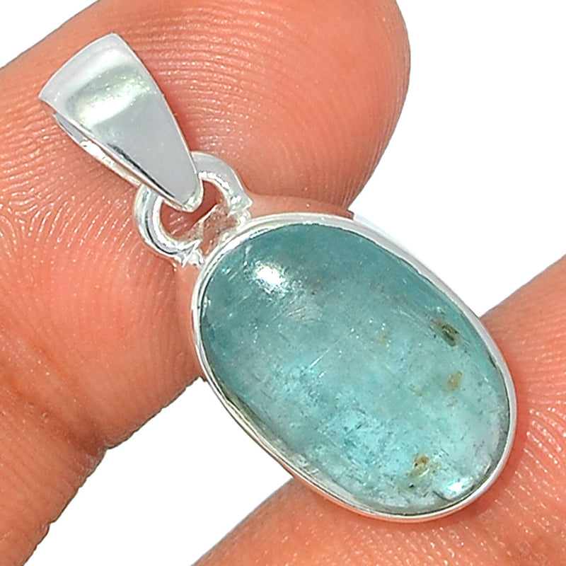 1.1" Aqua Kyanite Cabochon Pendants - AKCP60