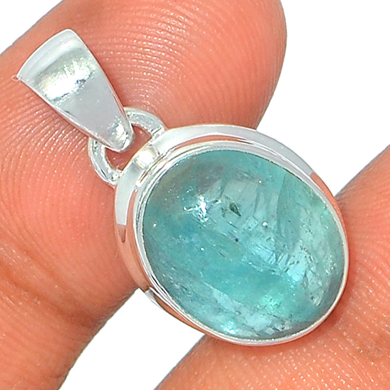 1" Aqua Kyanite Cabochon Pendants - AKCP61