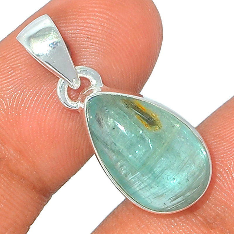 1.1" Aqua Kyanite Cabochon Pendants - AKCP63