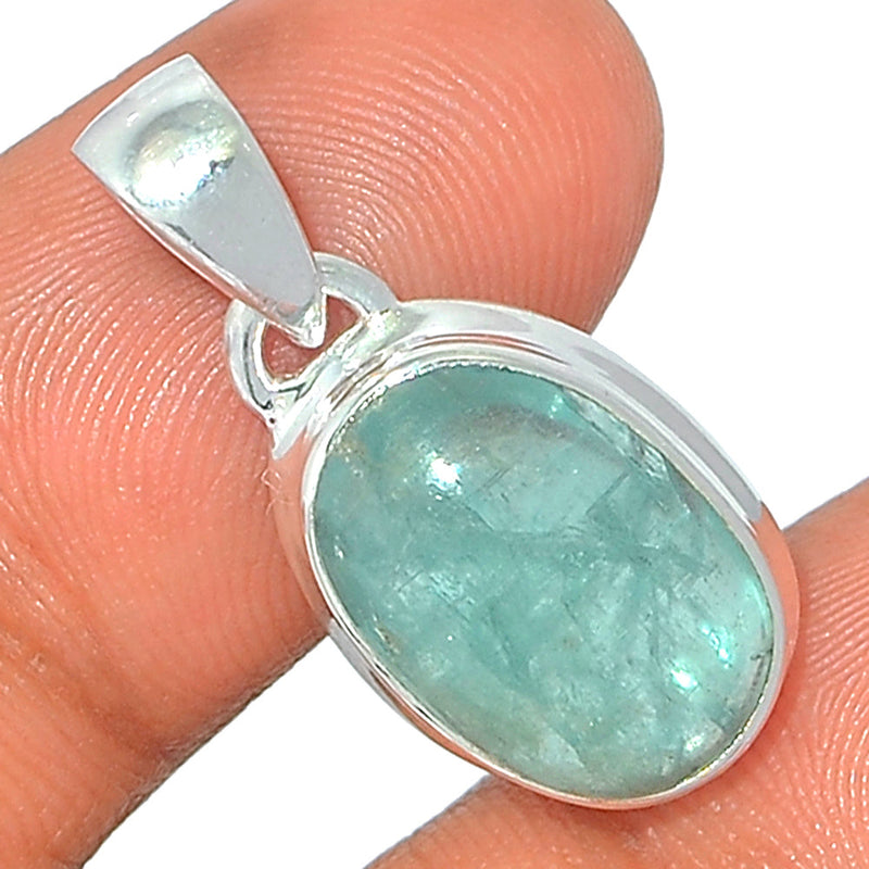 1.1" Aqua Kyanite Cabochon Pendants - AKCP68