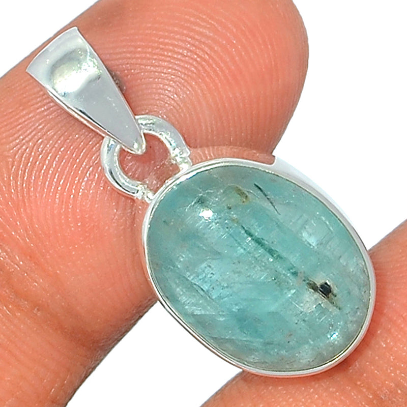 1.1" Aqua Kyanite Cabochon Pendants - AKCP69