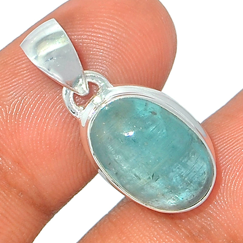 1.1" Aqua Kyanite Cabochon Pendants - AKCP74
