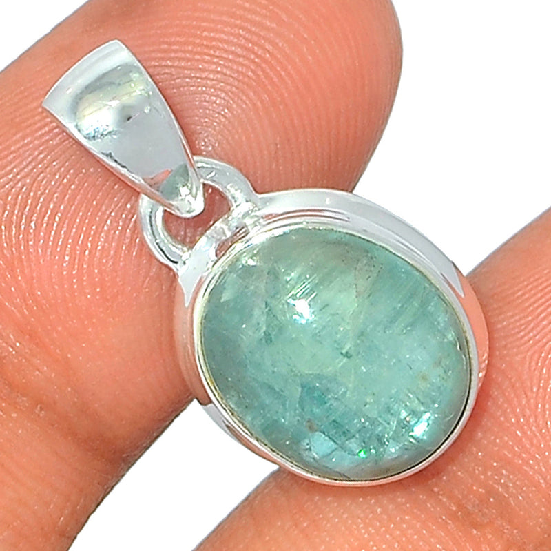 1" Aqua Kyanite Cabochon Pendants - AKCP75