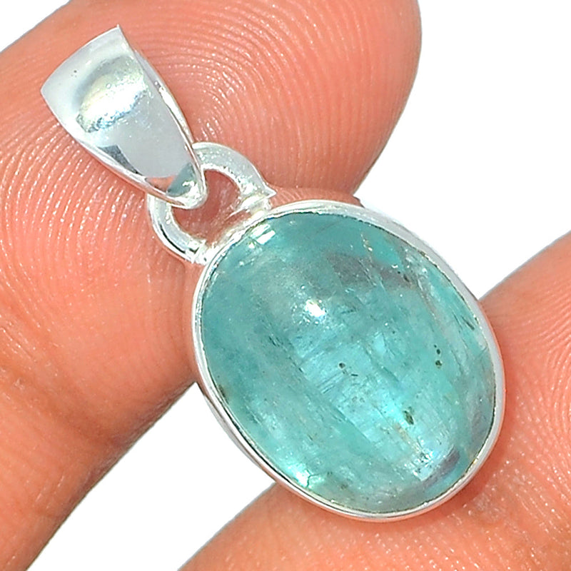 1.1" Aqua Kyanite Cabochon Pendants - AKCP81
