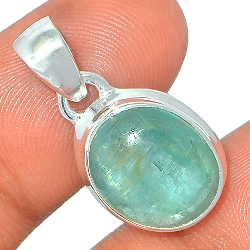 1" Aqua Kyanite Cabochon Pendants - AKCP87