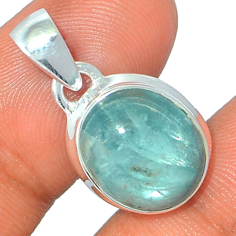 1" Aqua Kyanite Cabochon Pendants - AKCP91