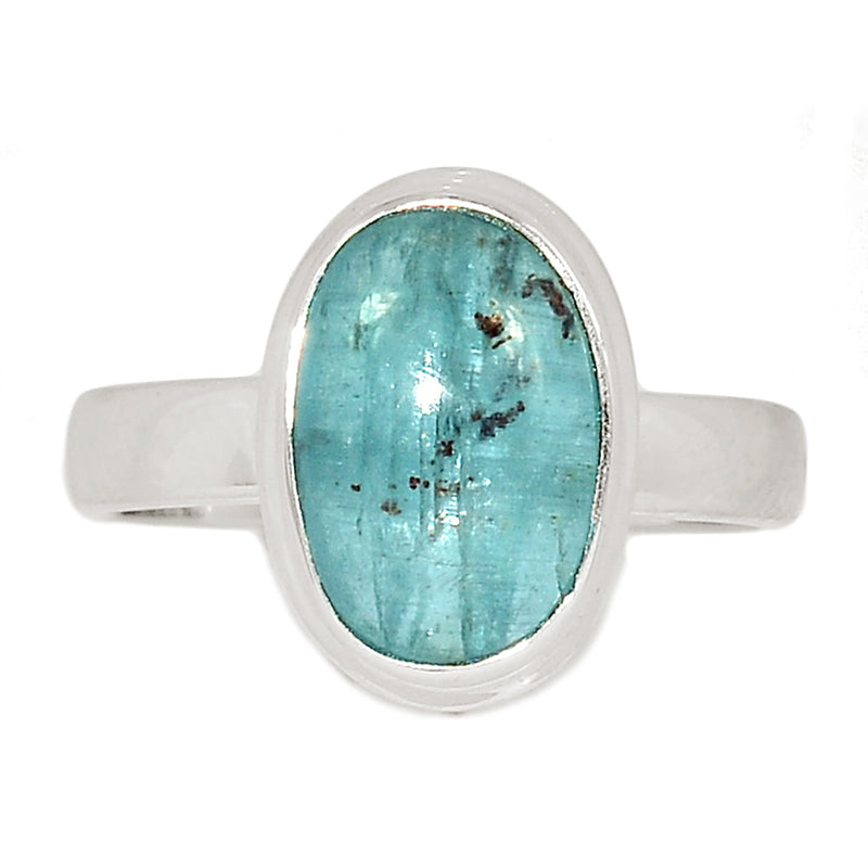 Aqua Kyanite Cabochon Ring - AKCR182