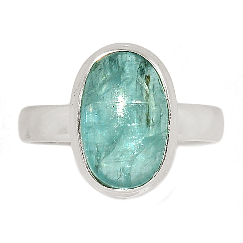 Aqua Kyanite Cabochon Ring - AKCR191