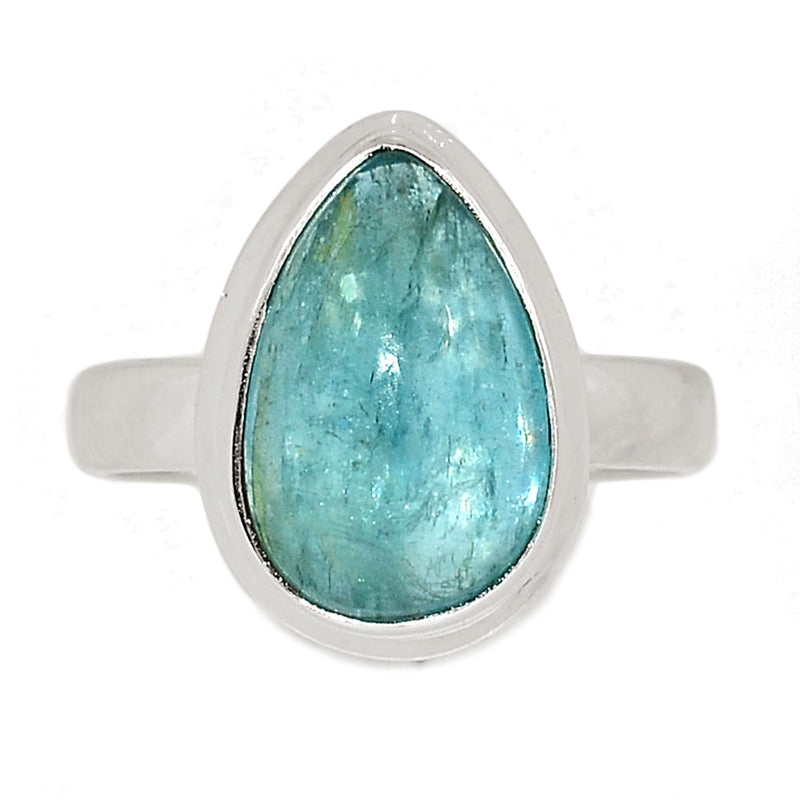 Aqua Kyanite Cabochon Ring - AKCR193