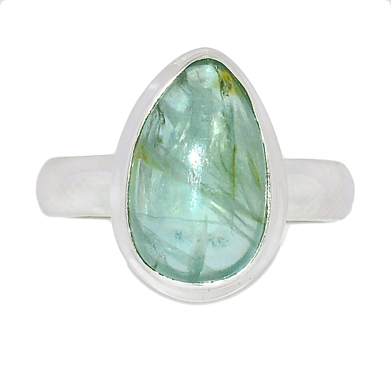 Aqua Kyanite Cabochon Ring - AKCR232