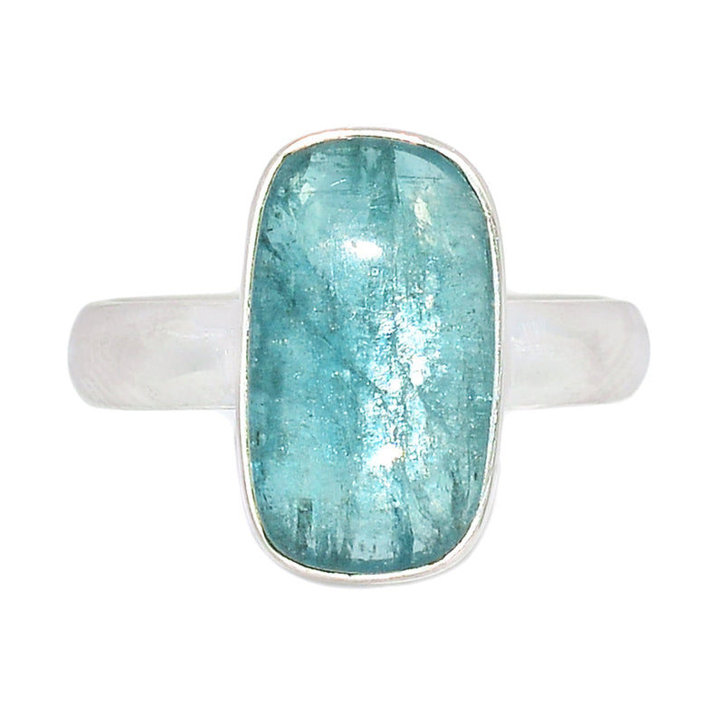 Aqua Kyanite Cabochon Ring - AKCR239