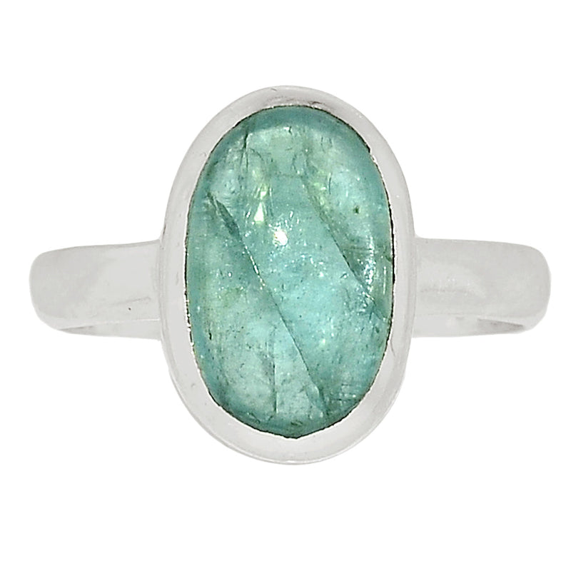 Aqua Kyanite Cabochon Ring - AKCR24