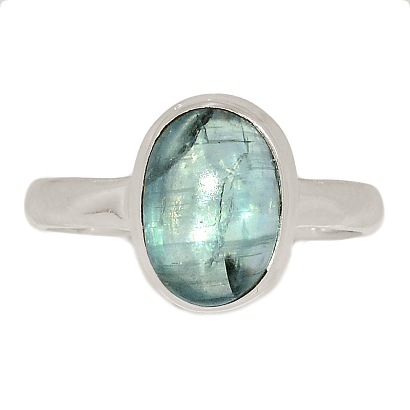 Aqua Kyanite Cabochon Ring - AKCR280