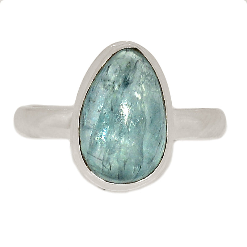 Aqua Kyanite Cabochon Ring - AKCR281