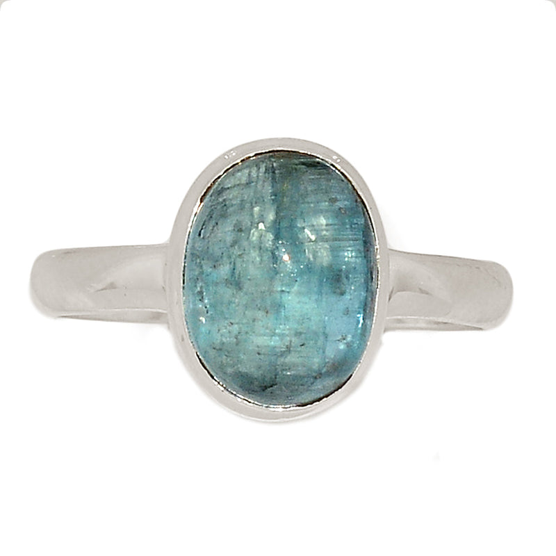 Aqua Kyanite Cabochon Ring - AKCR282