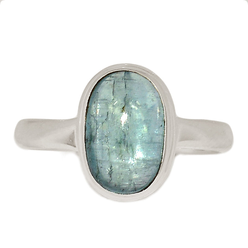 Aqua Kyanite Cabochon Ring - AKCR284