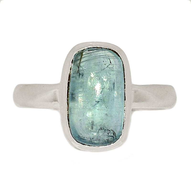 Aqua Kyanite Cabochon Ring - AKCR286