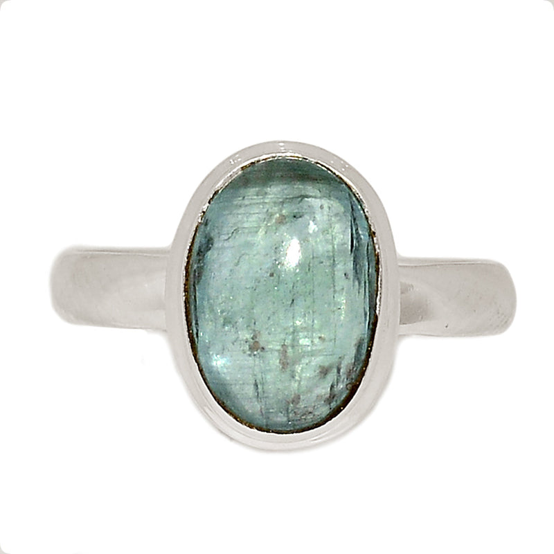 Aqua Kyanite Cabochon Ring - AKCR287