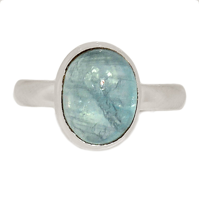 Aqua Kyanite Cabochon Ring - AKCR289