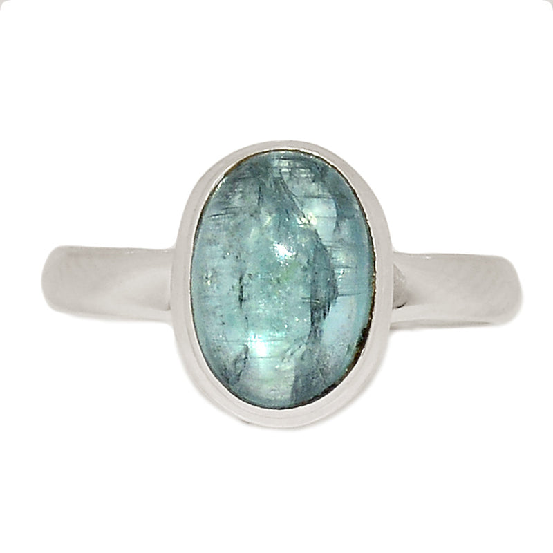 Aqua Kyanite Cabochon Ring - AKCR303