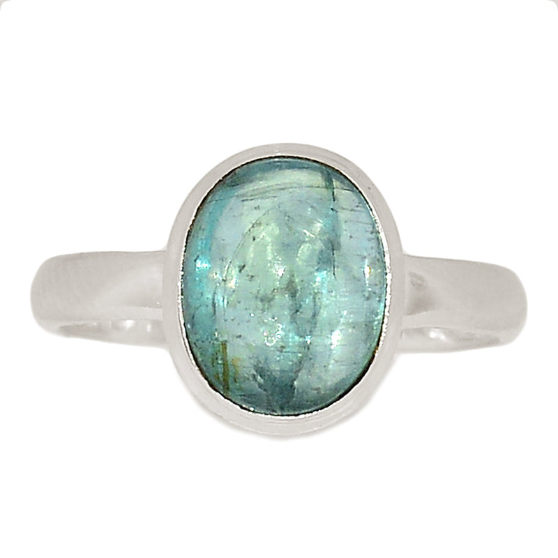 Aqua Kyanite Cabochon Ring - AKCR306