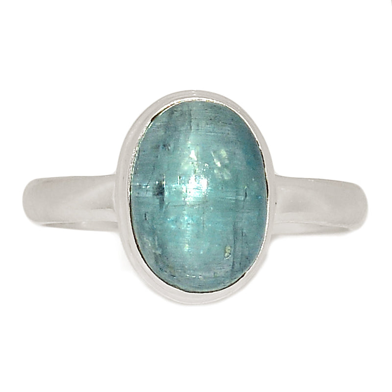 Aqua Kyanite Cabochon Ring - AKCR307