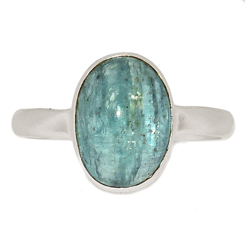 Aqua Kyanite Cabochon Ring - AKCR308