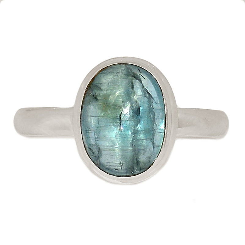 Aqua Kyanite Cabochon Ring - AKCR313