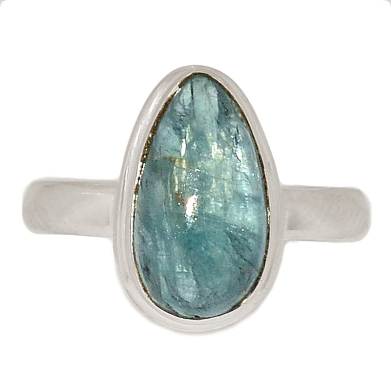 Aqua Kyanite Cabochon Ring - AKCR315