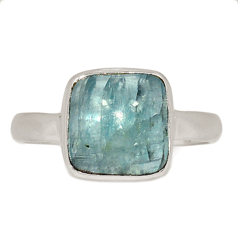 Aqua Kyanite Cabochon Ring - AKCR318