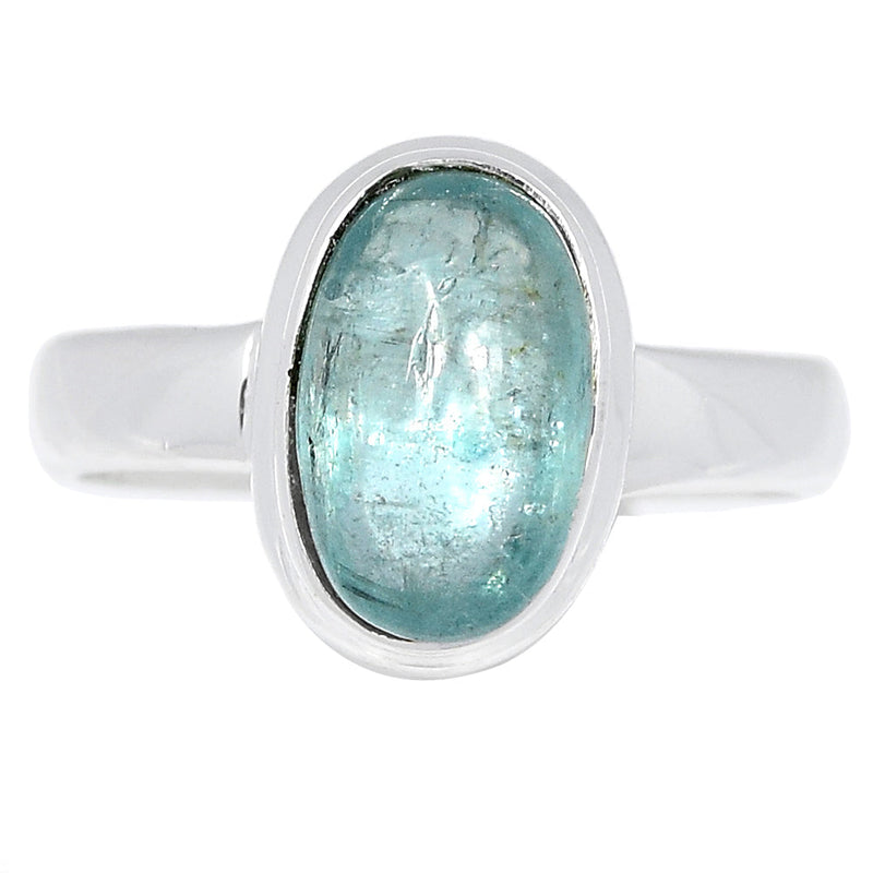 Aqua Kyanite Cabochon Ring - AKCR70