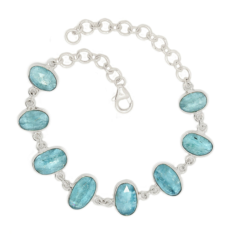 8.7" Aqua Kyanite Faceted Bracelets - AKFB1