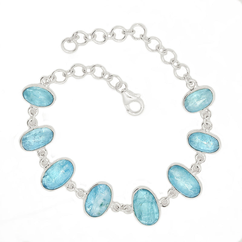 8.6" Aqua Kyanite Faceted Bracelets - AKFB20