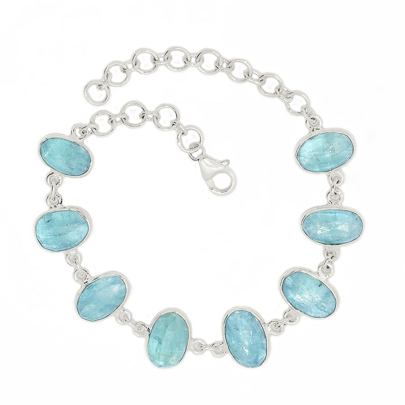 8.7" Aqua Kyanite Faceted Bracelets - AKFB21