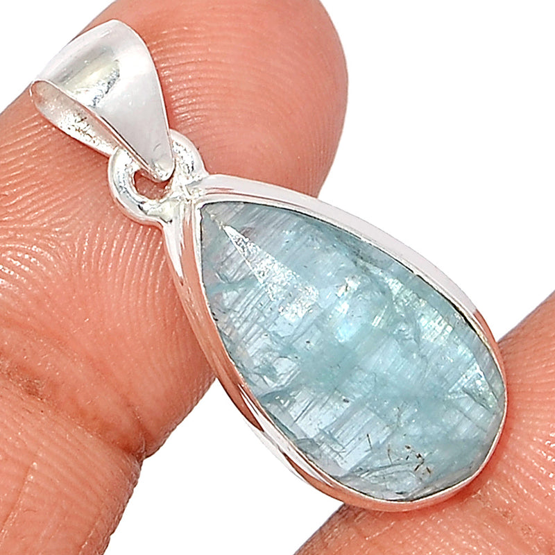 1.2" Aqua Kyanite Faceted Pendants - AKFP102