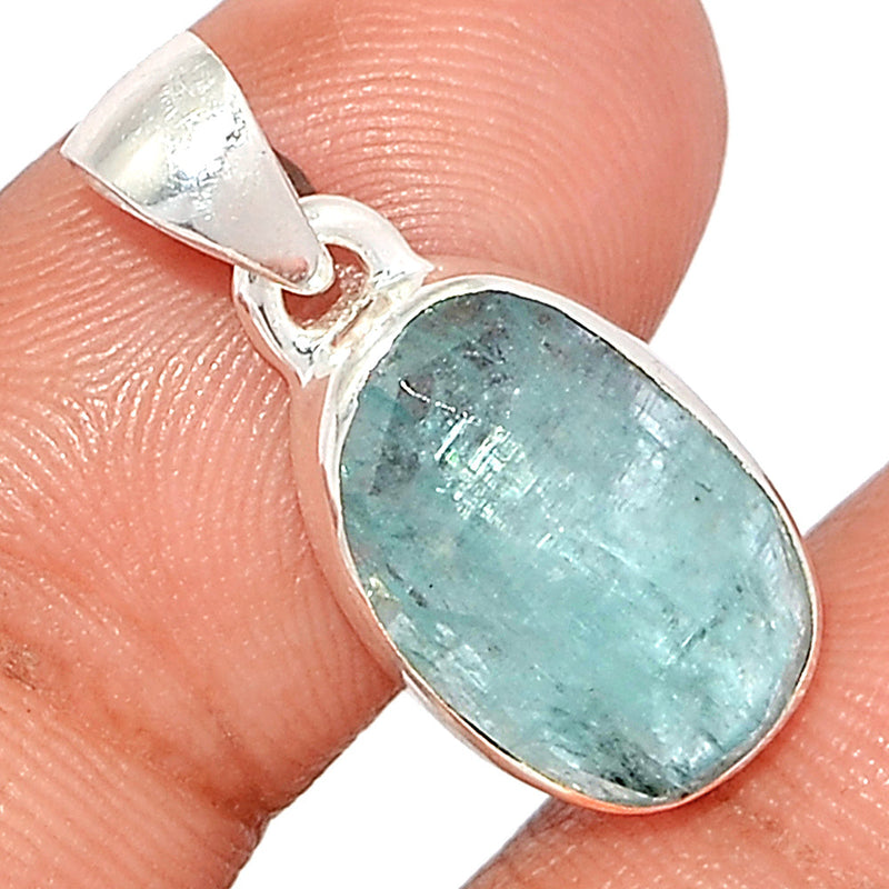 1" Aqua Kyanite Faceted Pendants - AKFP106
