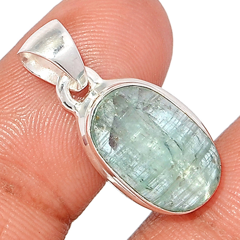 1" Aqua Kyanite Faceted Pendants - AKFP111