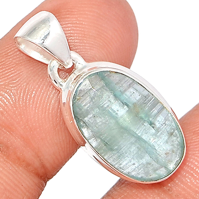 1.1" Aqua Kyanite Faceted Pendants - AKFP112