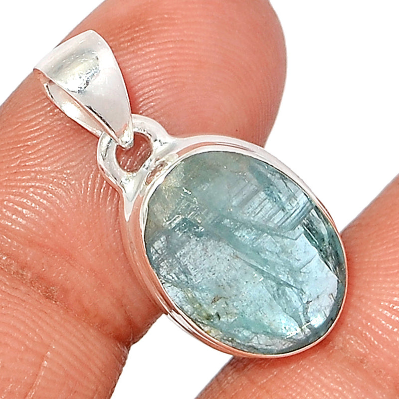 1.1" Aqua Kyanite Faceted Pendants - AKFP131