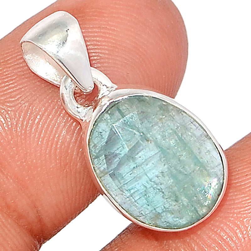 1" Aqua Kyanite Faceted Pendants - AKFP143