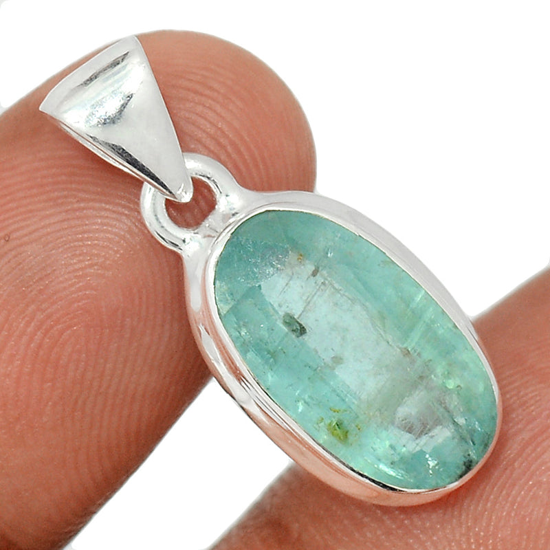 1.1" Aqua Kyanite Faceted Pendants - AKFP182