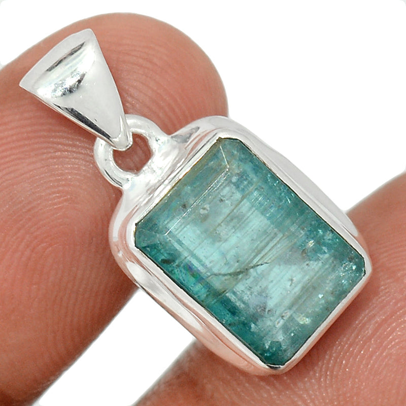 1" Aqua Kyanite Faceted Pendants - AKFP189