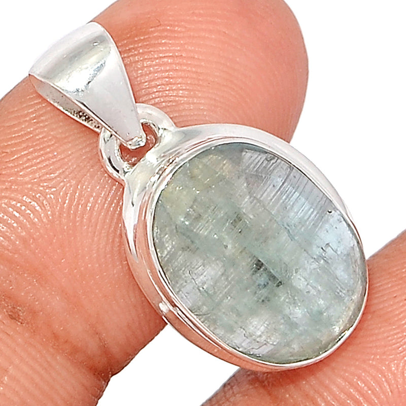 1.1" Aqua Kyanite Faceted Pendants - AKFP96
