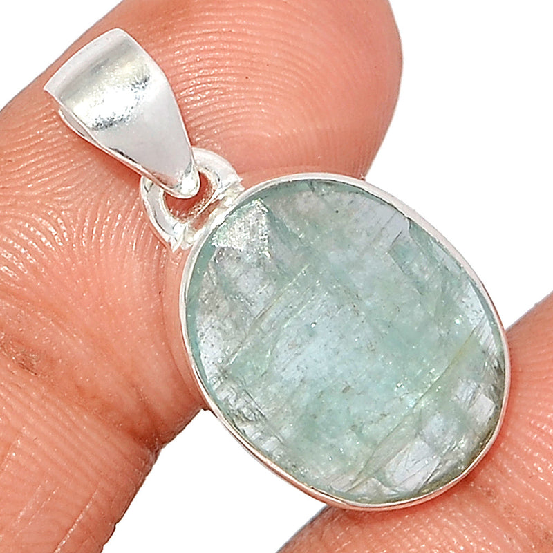 1.1" Aqua Kyanite Faceted Pendants - AKFP97