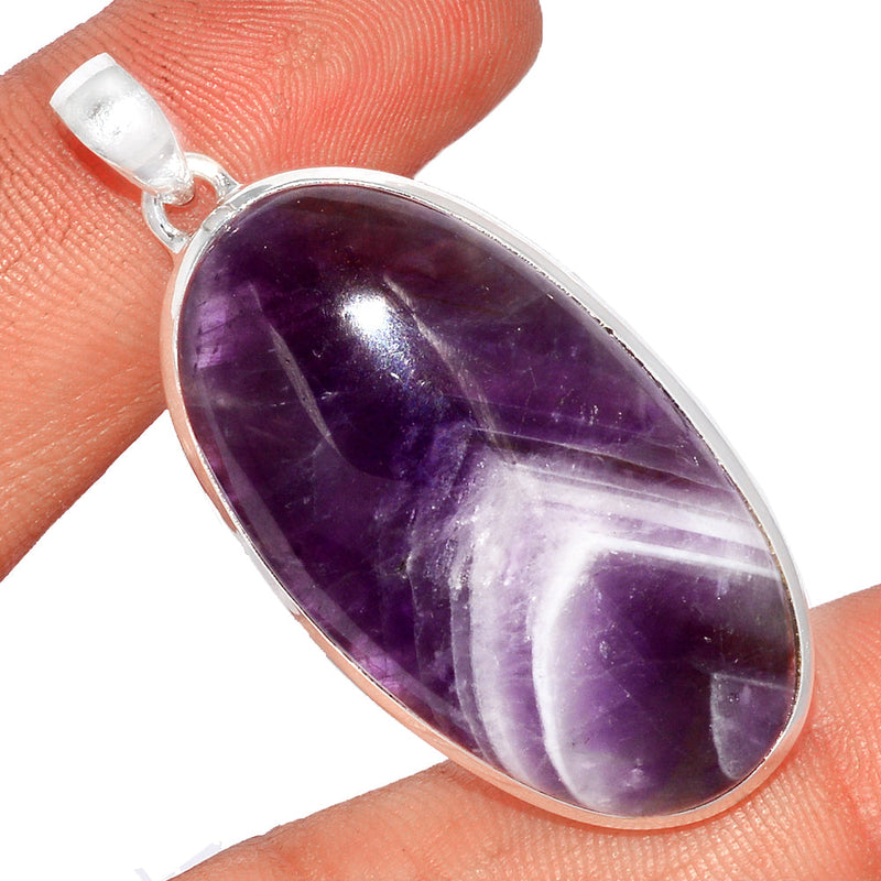 2" Amethyst Lace Agate Pendants - ALAP1009
