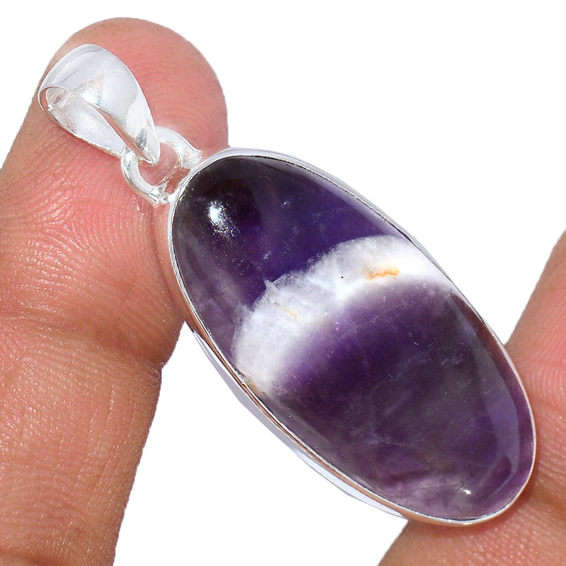 1.8" Amethyst Lace Agate Pendants - ALAP1084